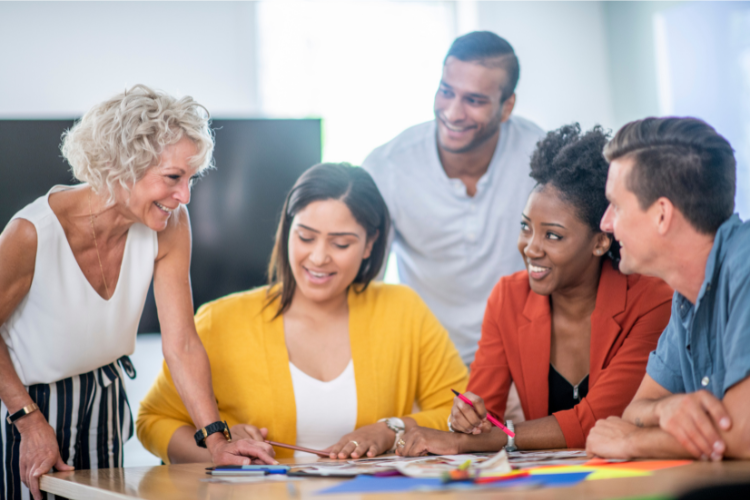 Group of people collaborating