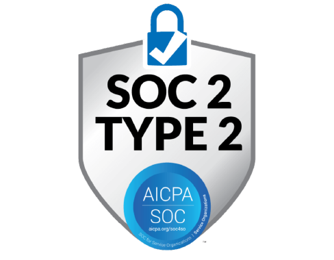 soc2 badge text-by-image component